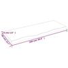 VidaXL Étagère murale marron clair 100x40x4cm bois chêne massif traité 363684