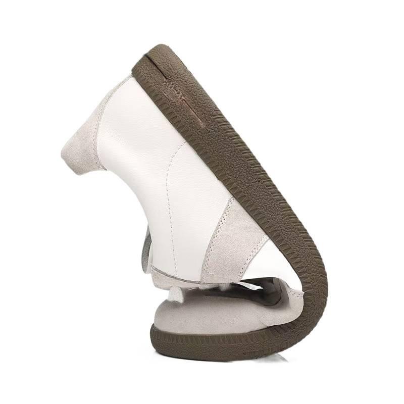 Herbst Runde Spitze Deutsche Trainingsschuhe Atmungsaktiv und Leicht Paare Sport Freizeitschuhe Einzeln Niedrig geschnitten Klassisch