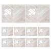 10Pcs Wall Stickers Dark Green Leaf Pattern Easy to Paste Anti-Slip Wall Decals Living Room Bedroom Kitchen Decor