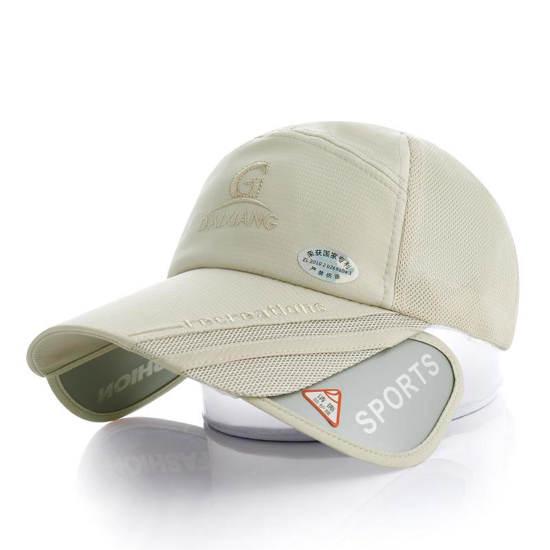 Dai Xiang cap summer thin female UV protection cap sun retractable UV mirror baseball cap outdoor couple