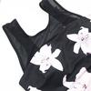 Women Flower Swimwear Bathing Suit Swimsuit Swimming Costume Beachwear Bandage Beach Monokini Summer