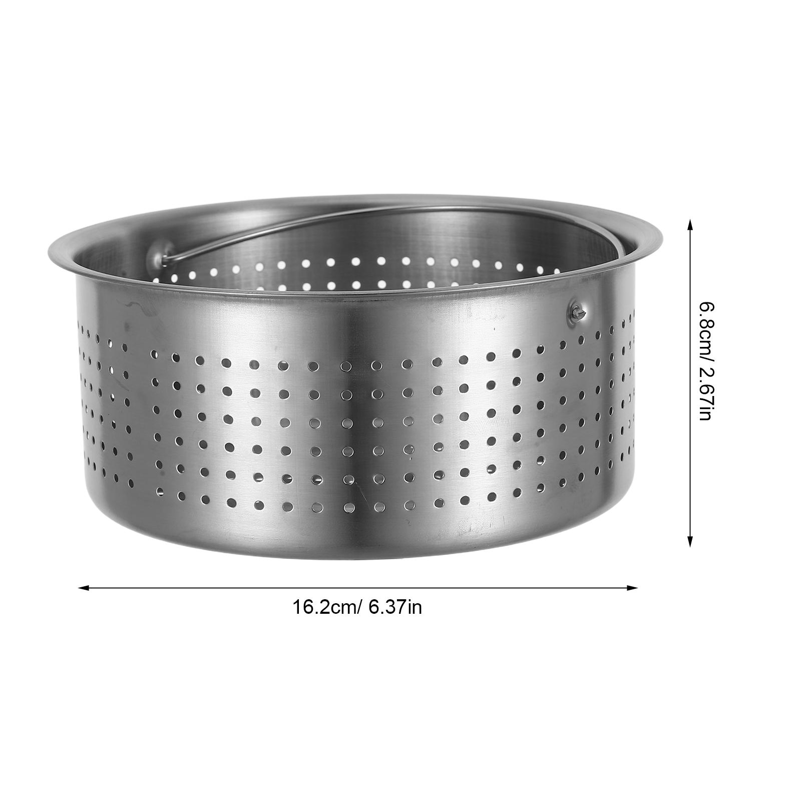 Rice Cooker Steamer Basket Stainless Steel Handle Multi-Function Food Steamer Insert Cooking Vegetables Rice Dumplings Seafood