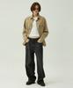 MAGOODGAN Labor 2121 Herringbone Cotton Oversized Khaki Military Shirt