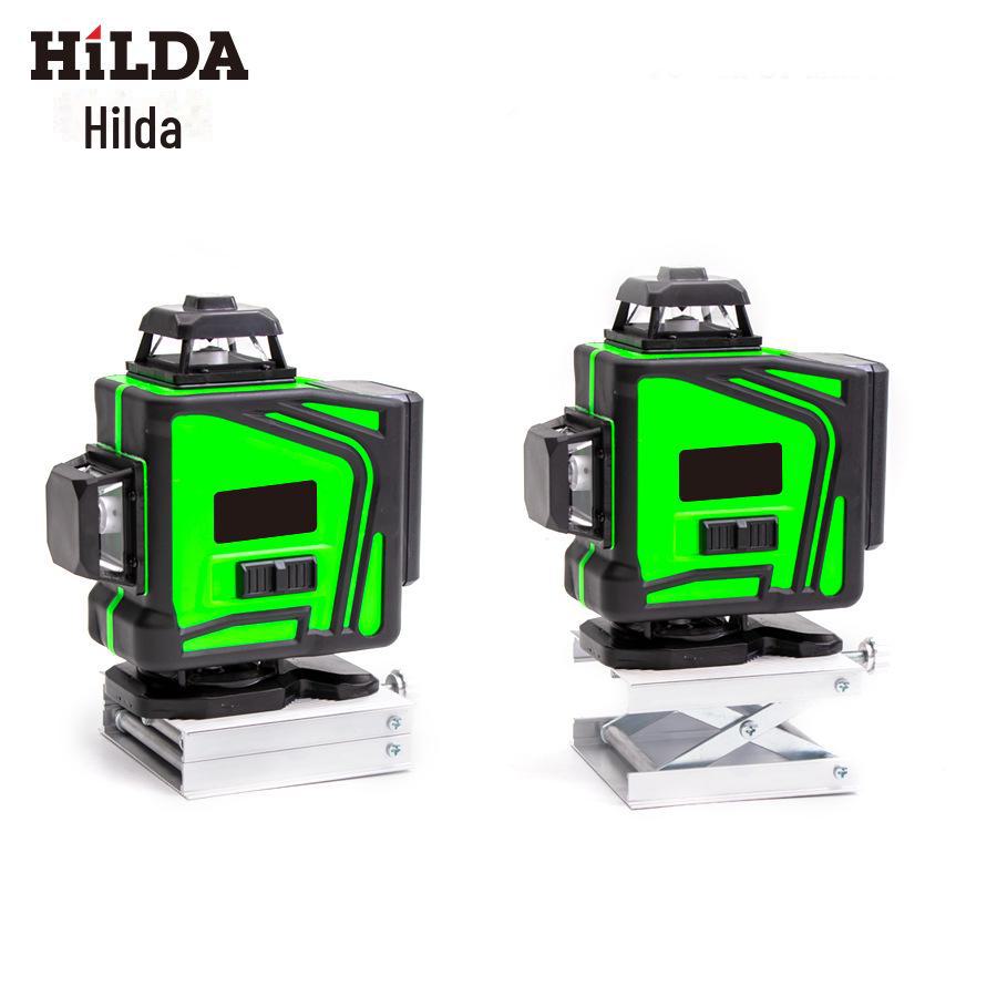 Hilda 4D 16-Line Green Laser Level for Floor and Wall Precision