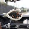 Wings Angel Vibrant Car Rearview Mirror Accessory For Pet Lovers Gift Stylish