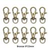 10Pcs/Lot 23/32/36/38mm Lobster Clasp Hooks Keychain 6 Colors DIY Jewelry Making Finding for Necklace Bracelet Chain Supplies