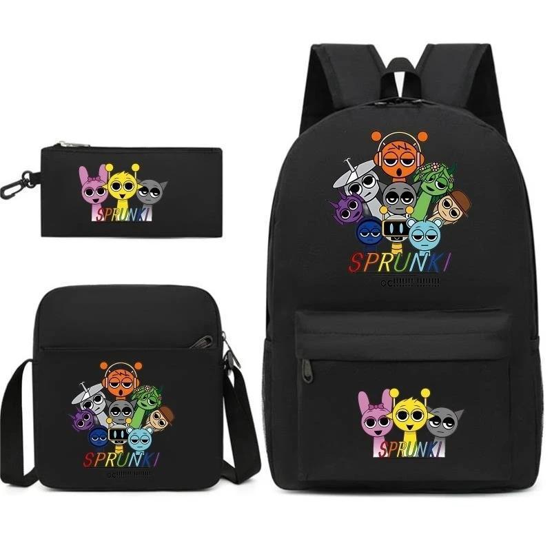 

Digital Printing Fashion Children S Pencil Case Messenger Bag Three-Piece Set, Primary And Secondary School School Bag Three piece set