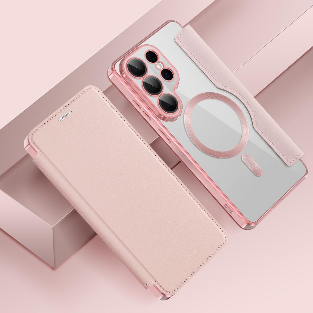 

Кожаный чехол-раскладушка для Samsung Galaxy S25 S26 Ultra Plus S25 FE Edge S24 S25 Ultra Для Magsafe Кошелек с картами Магнитный Funda Galaxy S25
