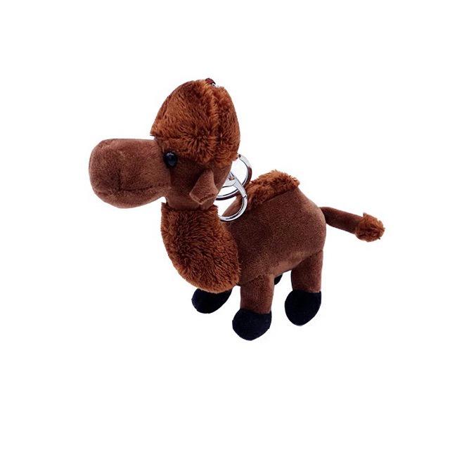 Plush Camel & Alpaca Keychain - Cartoon Animal Doll Pendant Gift