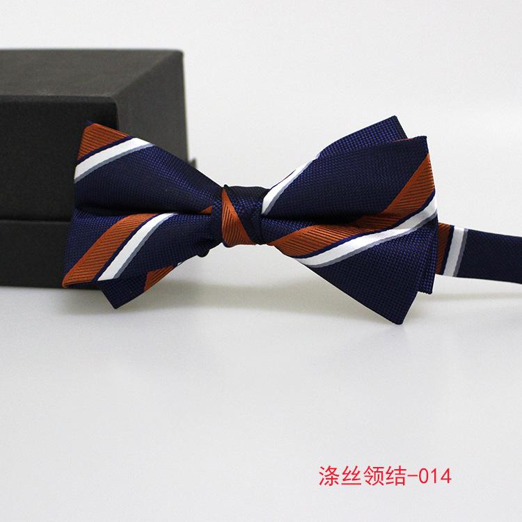Dress British Striped Men'S Business Bow Tie, Wedding Groom Best Man Wedding Shirt Suit Accessories