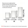 Large capacity Cylinder Wedding Glass Cup Candlestick Straight Tube Glass Vase Dining Table Candle Decoration Art Storage Jar