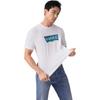Levis Comfortable Casual Logo Print Round Neck Short Sleeve T-Shirt Men T-Shirts White 001AM-0004