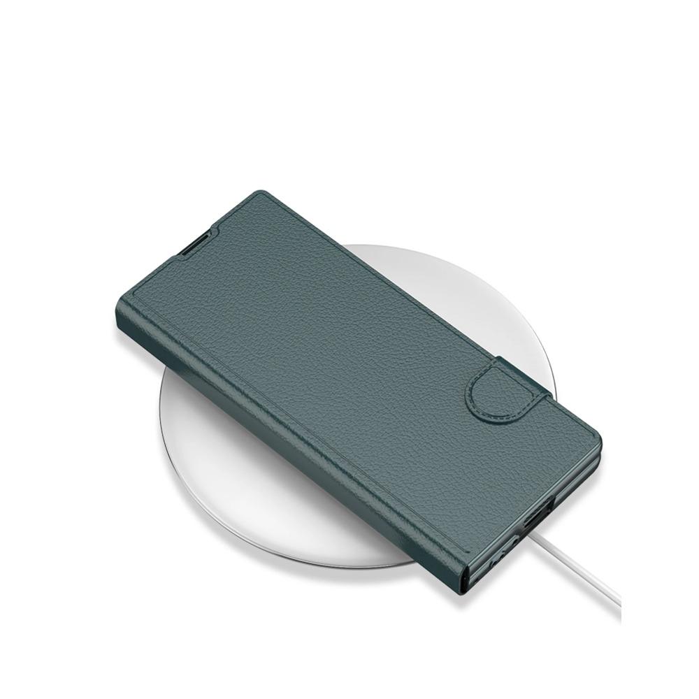 Luxury PU Leather Phone Cover for Samsung Galaxy Z Fold 6 Case with Screen Protector Support Function