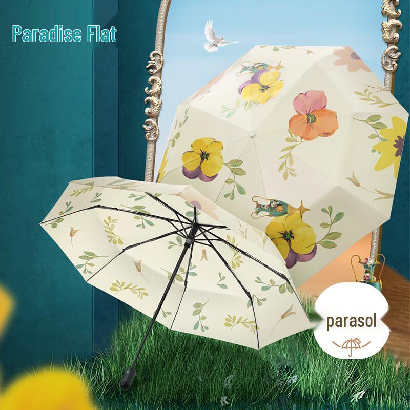 Paradise British Museum Floral Triple-Fold Umbrella