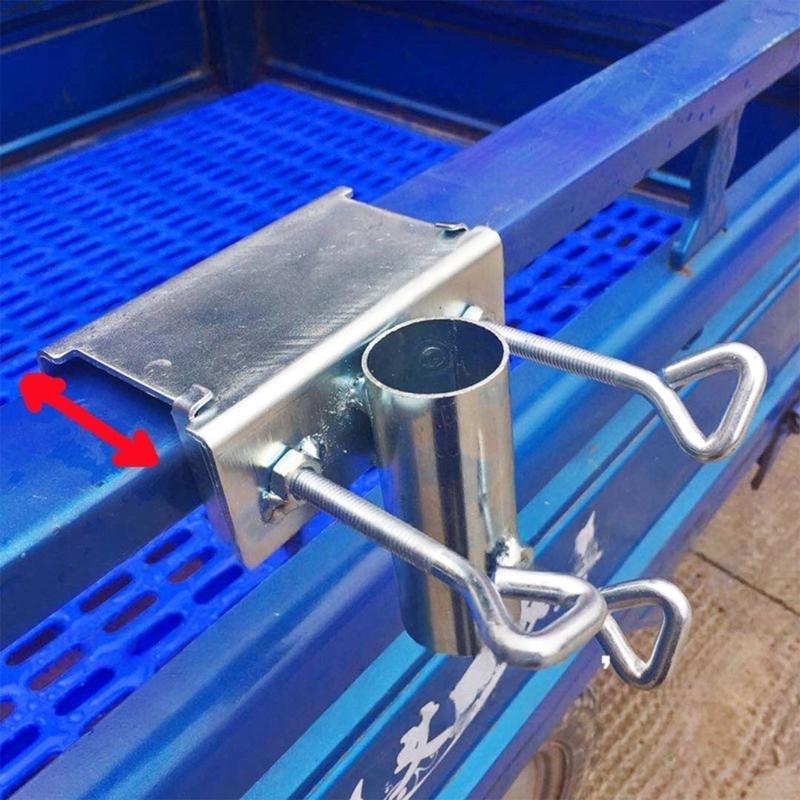 Deck Parasol Mount Space Saving Design for Balconies Courtyards Deck Railing Fit Up To 1.5 Inch Umbrellas