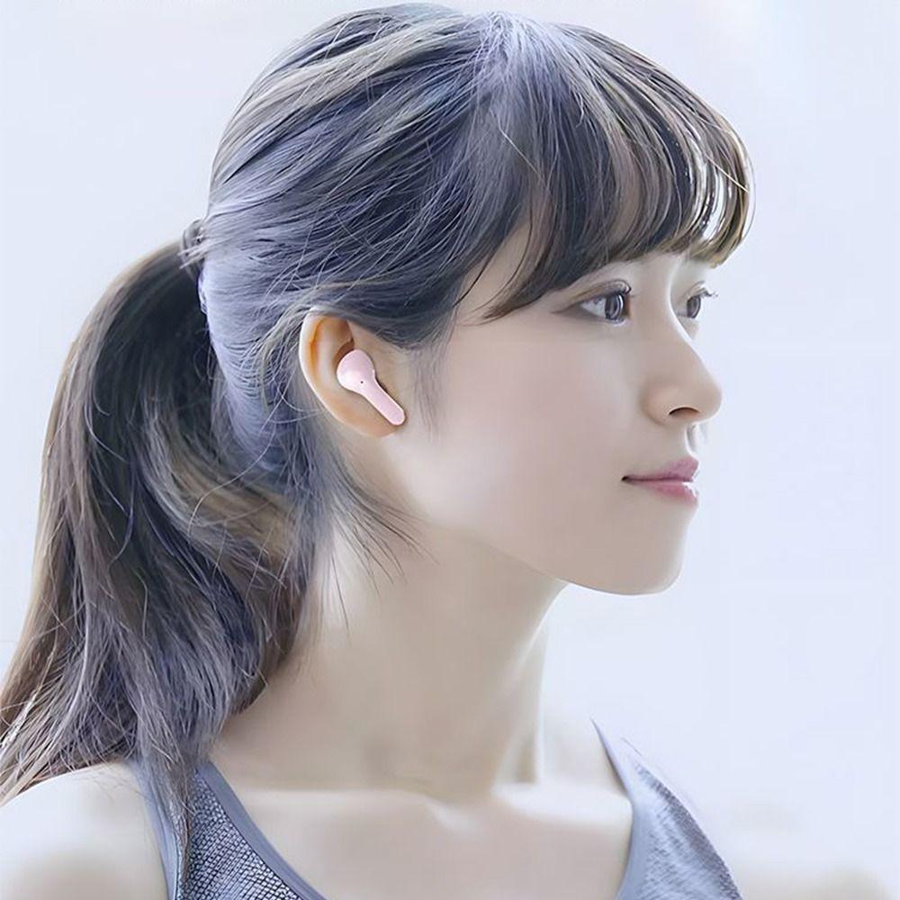 With Charging Case Wireless Earbuds Transparent Cordless Earbud In Ear Headphones  Listening Music