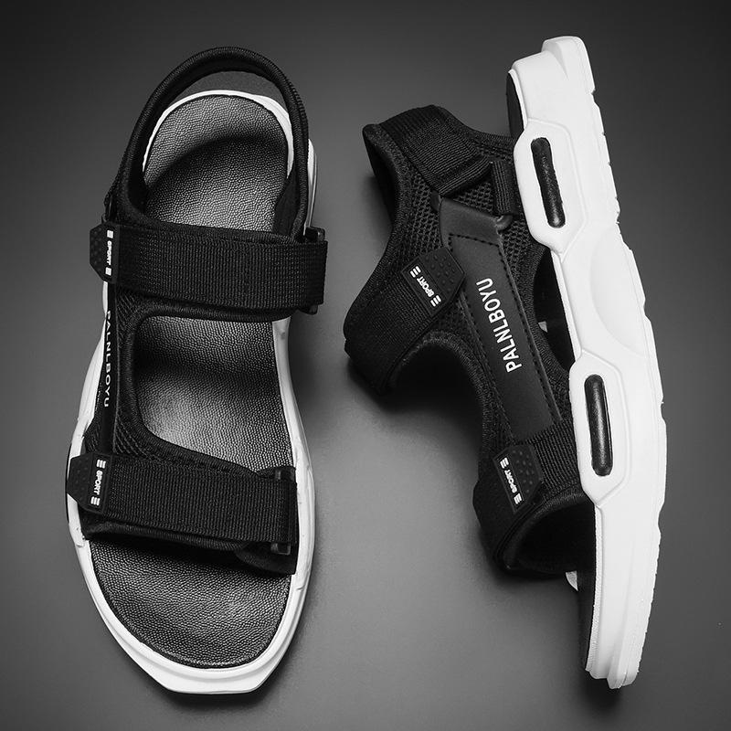 

Летние новые модные мужские сандалии универсальные пляжные сандалии ретро тренд легкая мягкая подошва оптом 39