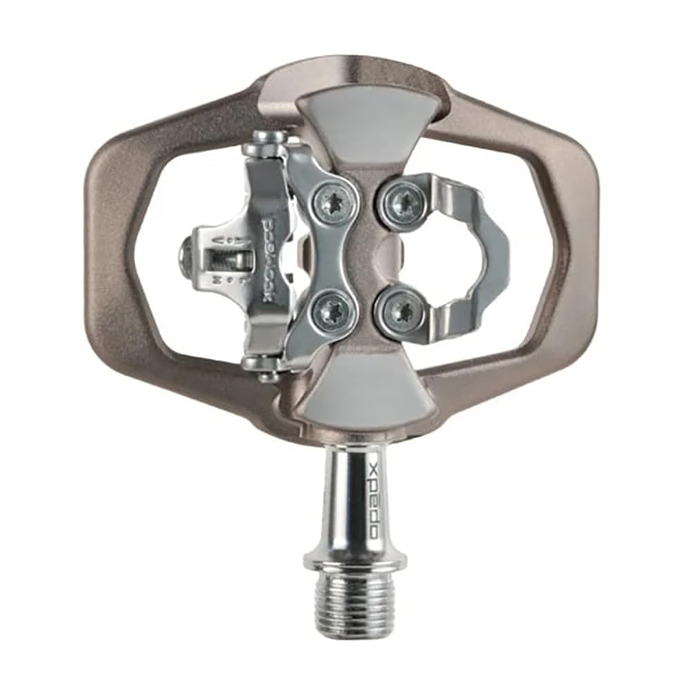 

XPEDO TRVS DUO Bicycle Left and Right Mountain Road One Side One Side Chromoly XCF12AC0GY Pedals, Set, Bike, Bike, Binding, Flat, SPD, Spindle, Gray, серый