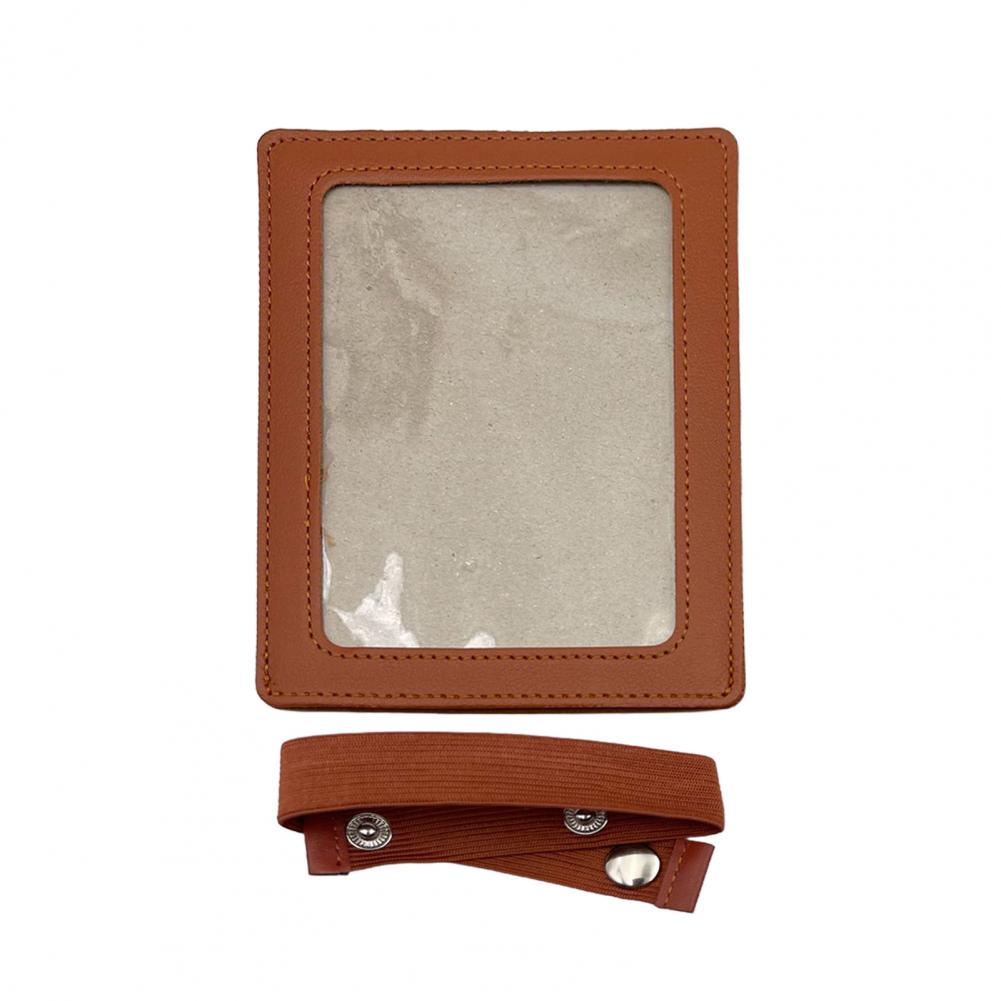 Car Picture Frame Faux Leather Vehicle Sun Visor Photo Holder for Car Display Your Photographs Both Vertically And Horizontally