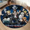 Death Note Round Area Rug Carpet Rug For Living Room Bedroom Sofa Playroom Decor Nonslip Floor Mat