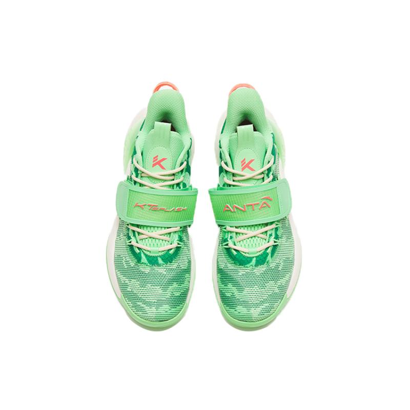 Anta Water Flower 3 Low-Top Performance Basketball Shoes Men's Green Sneakers 112221623-4
