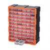 VEVOR 60-Drawer Storage Organizer, Plastic, Drawer Storage Cabinet for Garage Organization, Stackable Small Parts Organizer, Wall-Mounted Toolbox