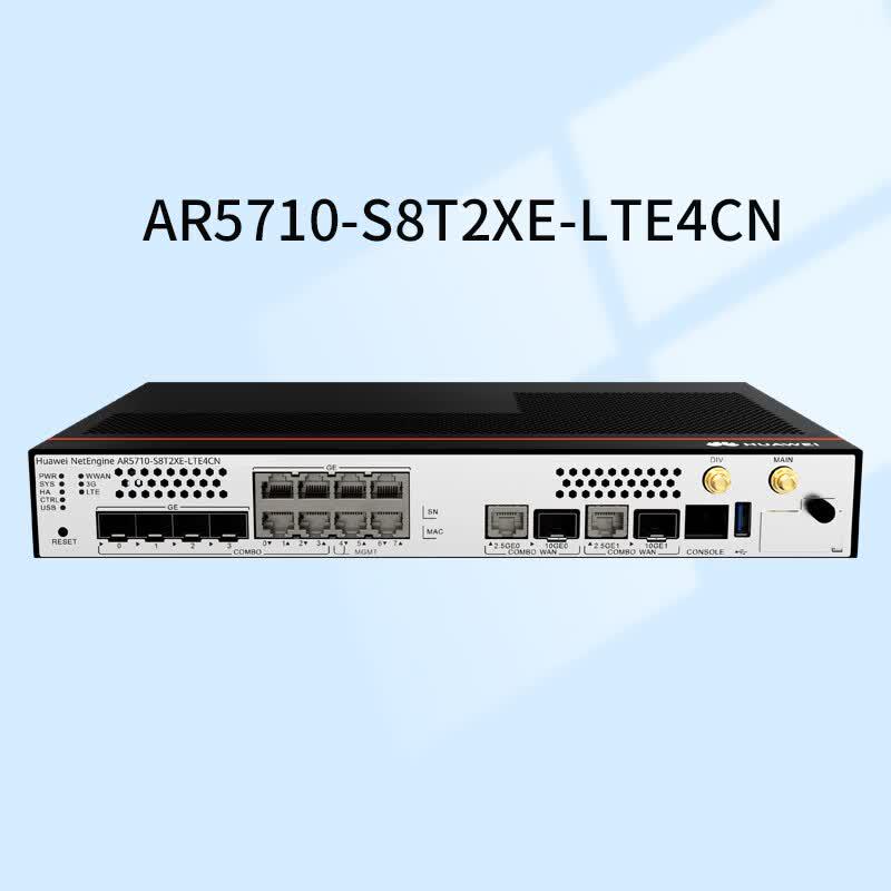 

HUAWEI AR5710-S8T2XE-LTE4CN Enterprise Gigabit VPN Router (CN version)