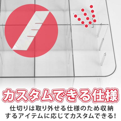 Large Capacity Deck Storage Box for Trading Cards, PSA Compatible, Clear Color, Waterproof, with Dividers