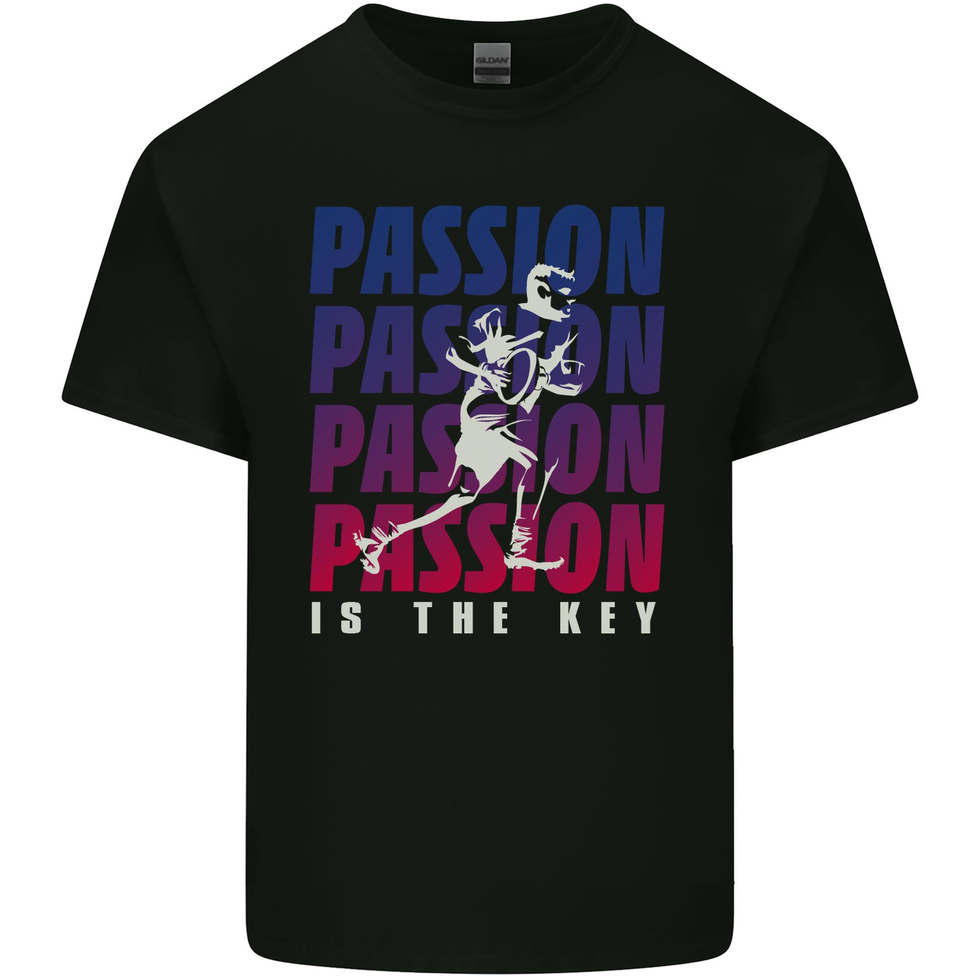 Rugby Passion Is the Key Player Union Unisexs Light Cotton TShirt S