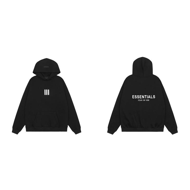 22s Sezóna 8 Essentials Unisex Mikina s kapucňou - Streetwear Voľný strih Fleece