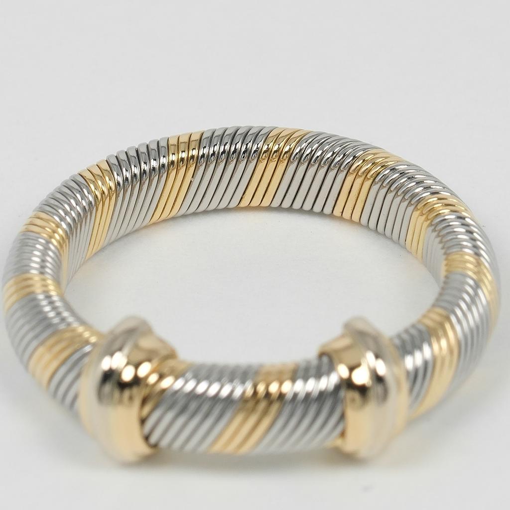 CARTIER All Air Ciel Vintage Ring K18 yellow gold/Stainless Steel #6.0(US Size) 5.7g Women Used