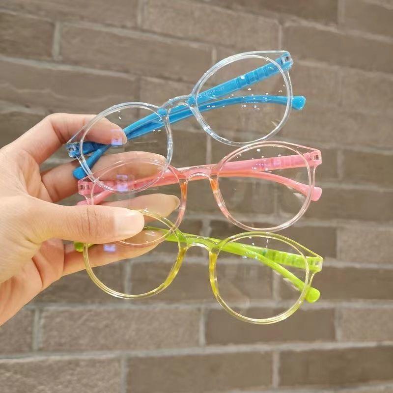 Kids Anti-Blue Glasses Anti Radiation Eyeglass Anti Rad Glasses for Kids Against Blue Light Eyeglasses Replaceable Lens