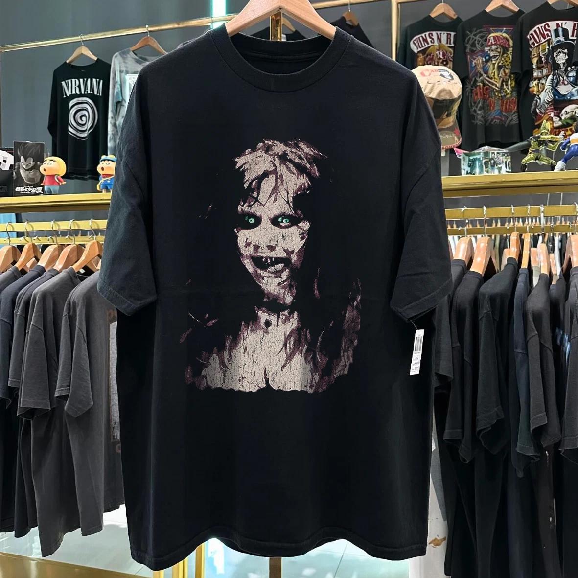 The Exorcist Promo Washed T-Shirt Black L 2XL