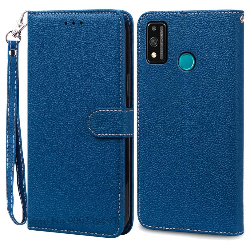 For Honor 9X Lite Etui Lær Flip Lommeboketui For Honor 9X Lite JSN-L21 JSN-L22 JSN-L23 Deksel Honor 9 X Lite Telefonetui Fundas