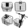 Panier pour Trottinette Électrique Panier Solide en Métal pour Trottinette avec Support Fixe Résistant à la Rouille pour Montage Avant pour Enfants Adultes