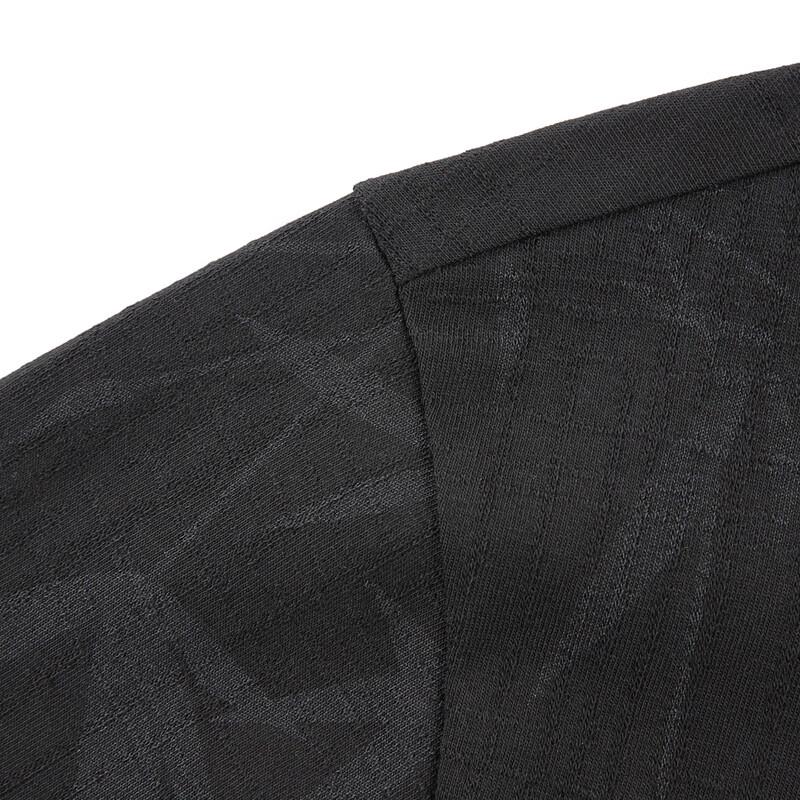 SEVEN Men's Jacquard Round Neck Short Sleeve T-Shirt