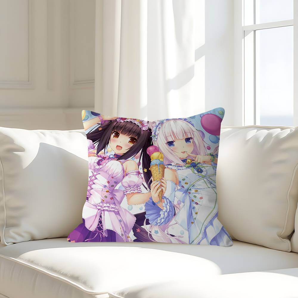 Anime N-Nekoparas Pillowcases Home Bedding Decorative Pillow Cover Wedding Super Soft Pillow Case