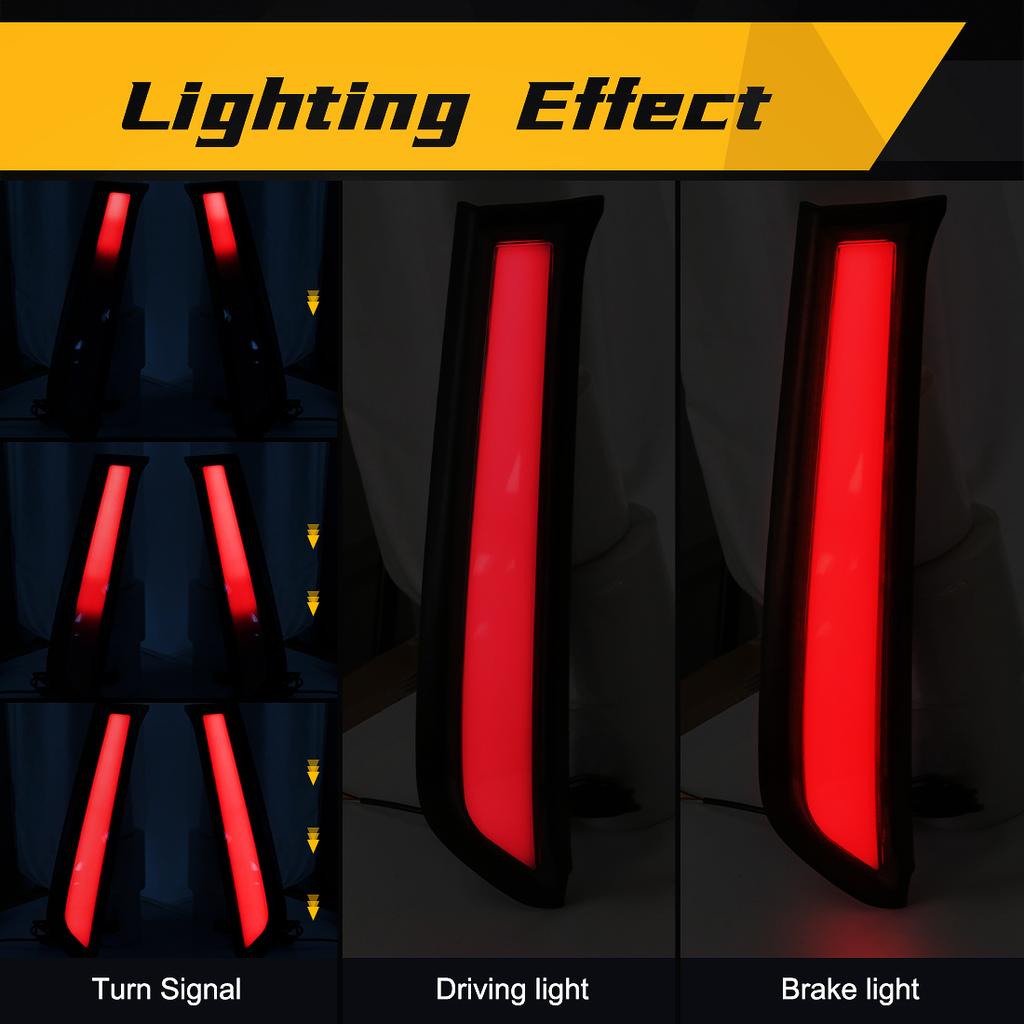 LED Rear Brake Light For Toyota 4 Runner 2010-2025 Bumper Fog Lamp Start-up Animation Turn Signal Taillight Trunk Tail Lamp 12V