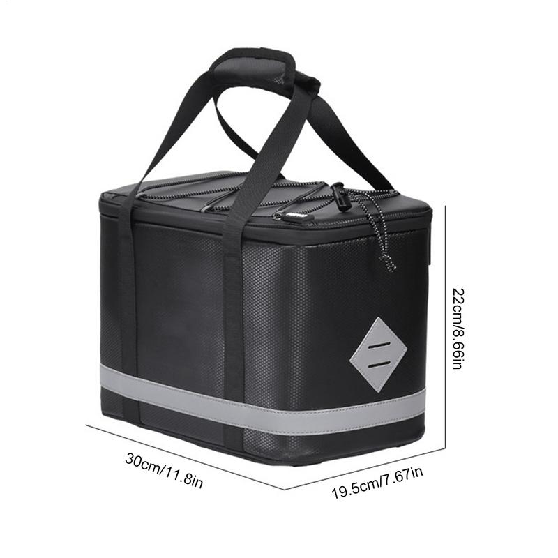 Rear Bike Rack Bag Portable Bicycles Rear Rack Bag Large Capacity Ergonomic Cooler Scratch Resistant Pouch Comfortable Design
