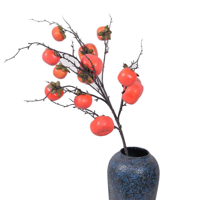 Ornaments Persimmon Simulated Room Decoration Artificial Plants Prop Photography