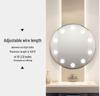 Three-Color LED Hollywood Makeup Mirror Lights with Bulbs