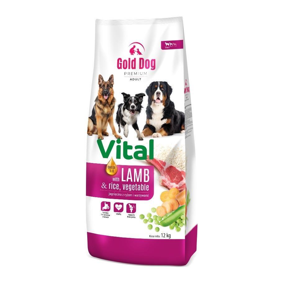 Gold Dog Vital Premium Lamb & Rice 12Kg