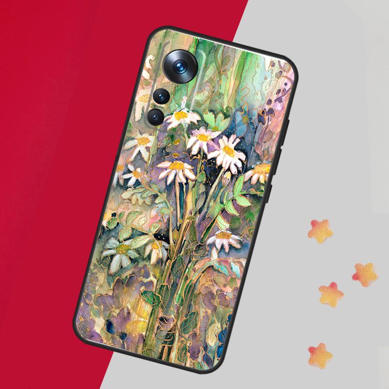 Daisy Watercolor Case For Xiaomi 15 Ultra 13 14 11T 12T 13T 14T Pro Cover For POCO F7 F6 F5 X3 X5 X6 X7 Pro