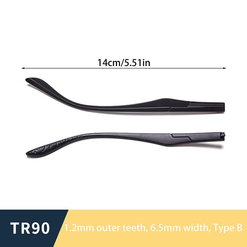 1 Pair Eyeglasses Temple Arm Single Tooth Double Tooth Tr90 Eyeglasses Replacement Leg Repair Eyewear Accessories