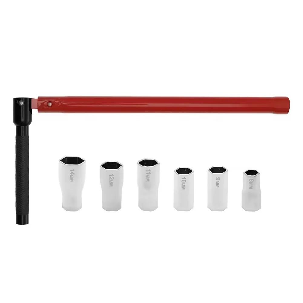 Socket Wrench Set for Bathroom Sink Faucet Valve Installation and Removal with 6 Sleeve Sizes and Anti Slip Handle