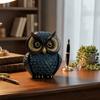 Crafts Resin Owl Statue Handcrafted Adorable Owl Sculpture Vintage Entrance Decoration Table Centerpiece