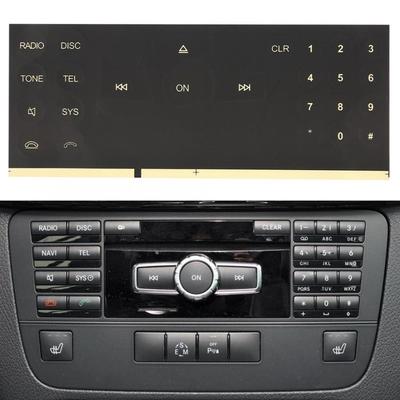 Car Radio CD Button Sticker Decals for Mercedes Benz C, E, GLK and W Class Cars 2008-2014 Auto Car