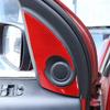 Red Carbon Fiber Door Speaker Panel Cover For Land Rover Freeland2 LR2 07-12