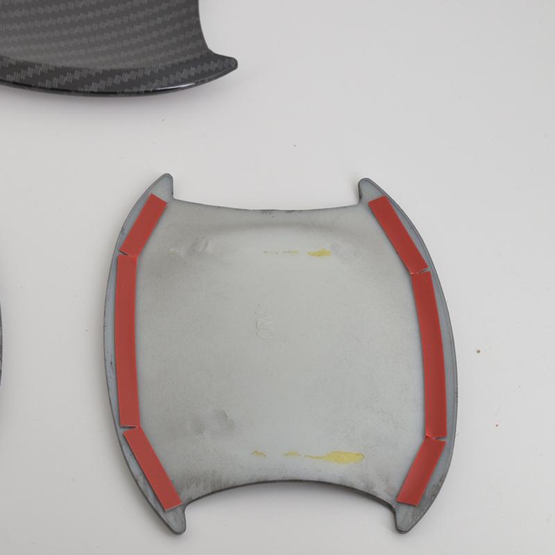 For Honda CR-V 2007-2011 Black Carbon Fiber Pattern Door Bowl Cover Bezel Trim CRV 2008 2009 2010