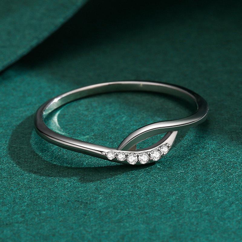 Tancise Classic 925 Sterling Silver  Zircon Ring Ladies Jewelry Wedding Promise Party Gift